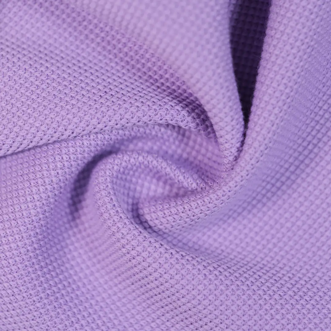 China Fabric for T-Shirt,Polo Shirt Jacquard Knit Fabric Cotton Spandex Polyester purple color buy from China wholesaler bulk order at wholesale price free worldwide shipping Alibaba