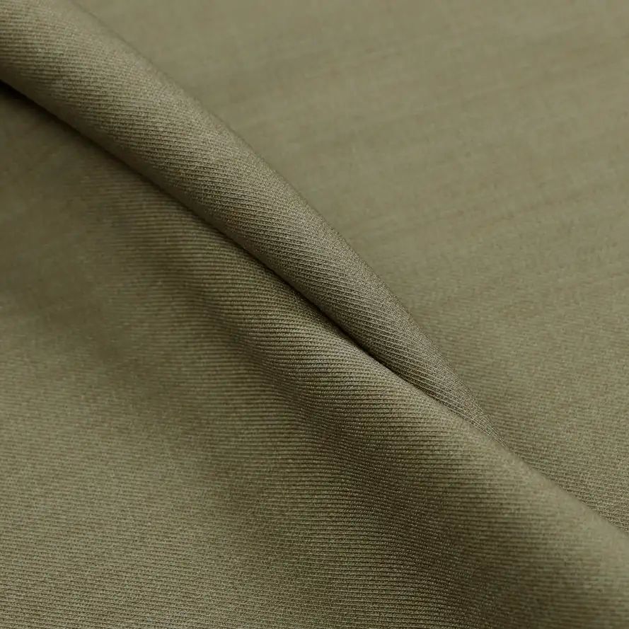 China Fabric for Pants,Blazer,Skirt,Men's Cargo Pants Twill Synthetic Woven Fabric Polyester dark green color buy from China wholesaler bulk order at wholesale price free worldwide shipping Alibaba