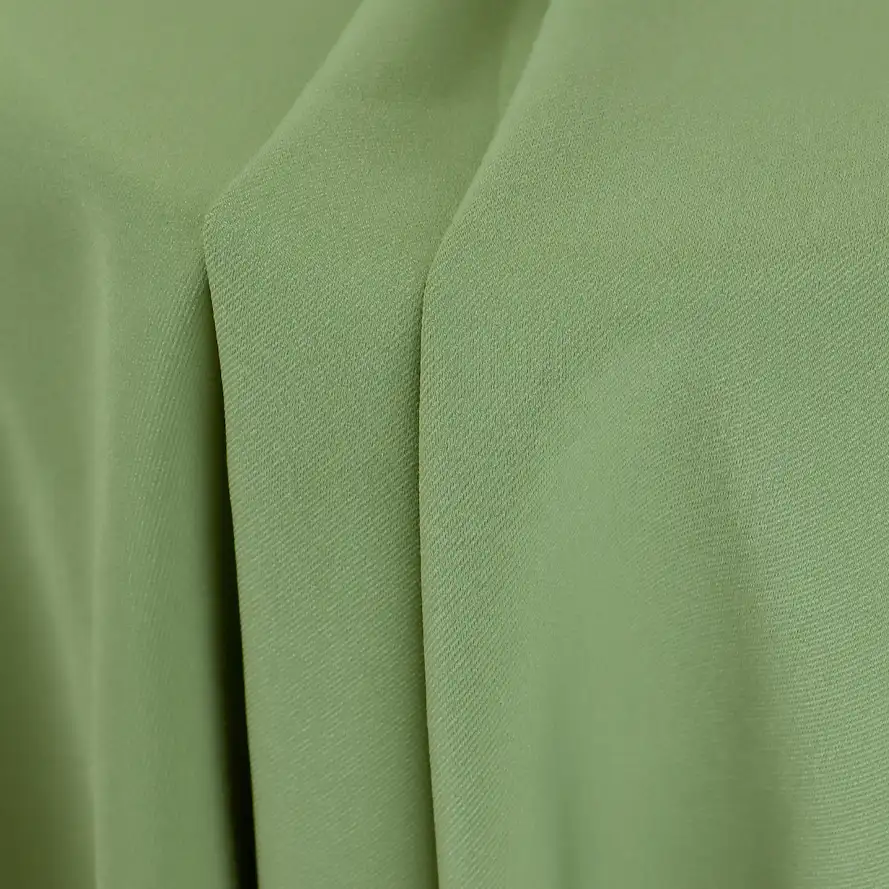 China Fabric for Pants,Skirt,Wide Leg Capri Pants Twill Synthetic Woven Fabric Polyester green color buy from China wholesaler bulk order at wholesale price free worldwide shipping Alibaba