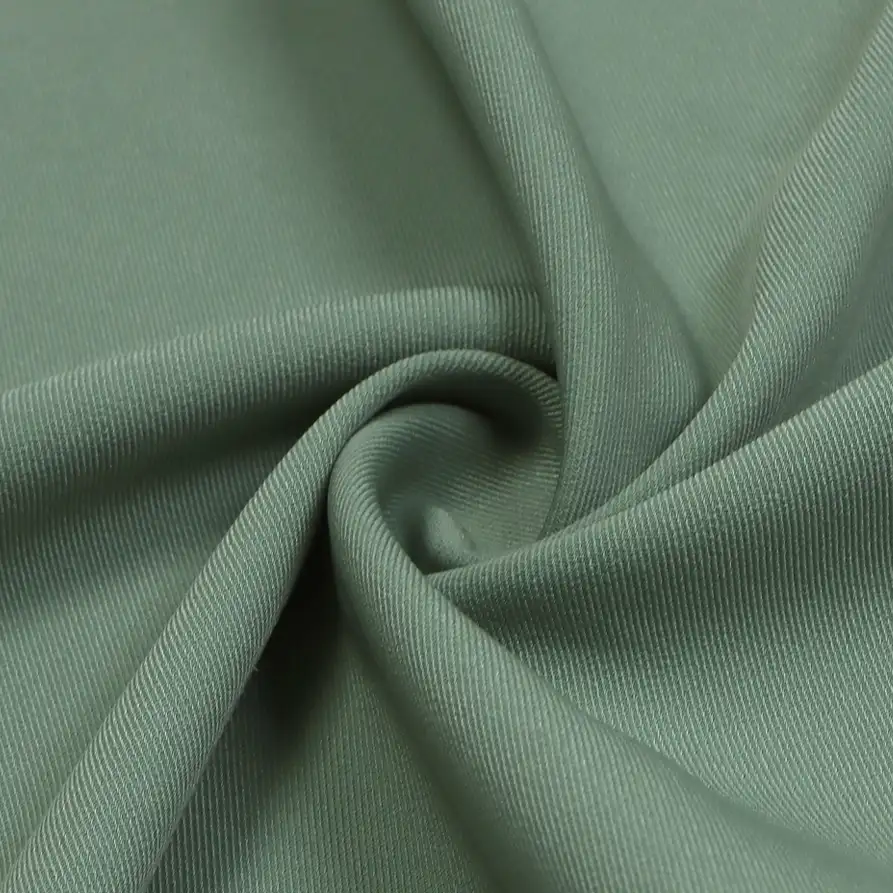 China Fabric for Pants,Jackets,Skirt Twill Synthetic Woven Fabric Polyester green color buy from China wholesaler bulk order at wholesale price free worldwide shipping Alibaba