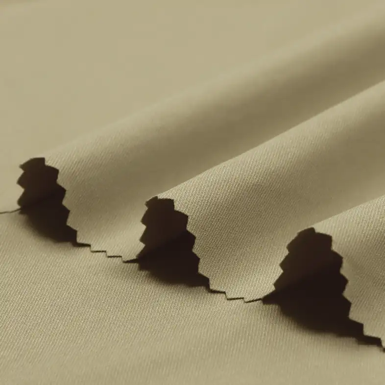 China Fabric for Shirt,Pants,Skirt Polyester Imitation Cotton Fabric Synthetic Woven Fabric Polyester khaki color buy from China wholesaler bulk order at wholesale price free worldwide shipping Alibaba