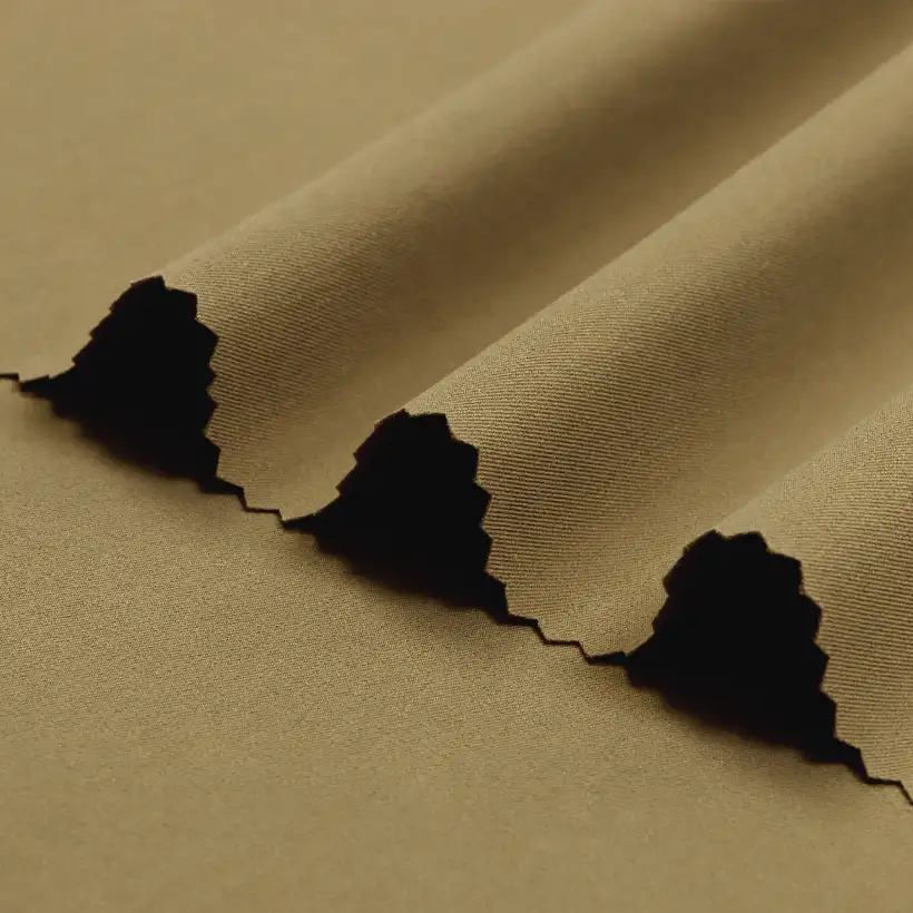 China Fabric for Pants,Skirt,Trench Coat,Padded Jacket,Uniform Polyester Pongee Synthetic Woven Fabric Polyester Camel color buy from China wholesaler bulk order at wholesale price free worldwide shipping Alibaba