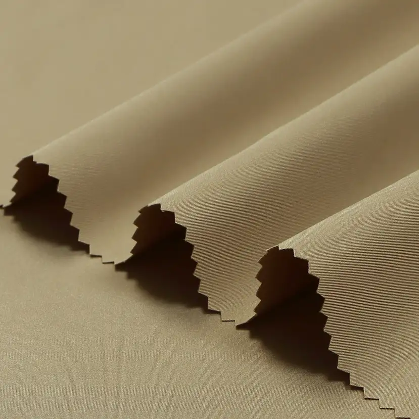 China Fabric for Pants,Skirt,Shorts,Suit,Uniform Twill Synthetic Woven Fabric Polyester khaki color buy from China wholesaler bulk order at wholesale price free worldwide shipping Alibaba