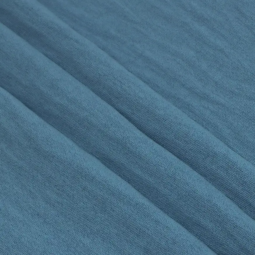 China Fabric for Shirt,Pants,Skirt,Big Pockets Shirt Dress Four-way Stretch (Bi-Stretch) Synthetic Woven Fabric Recycled Polyester blue color buy from China wholesaler bulk order at wholesale price free worldwide shipping Alibaba