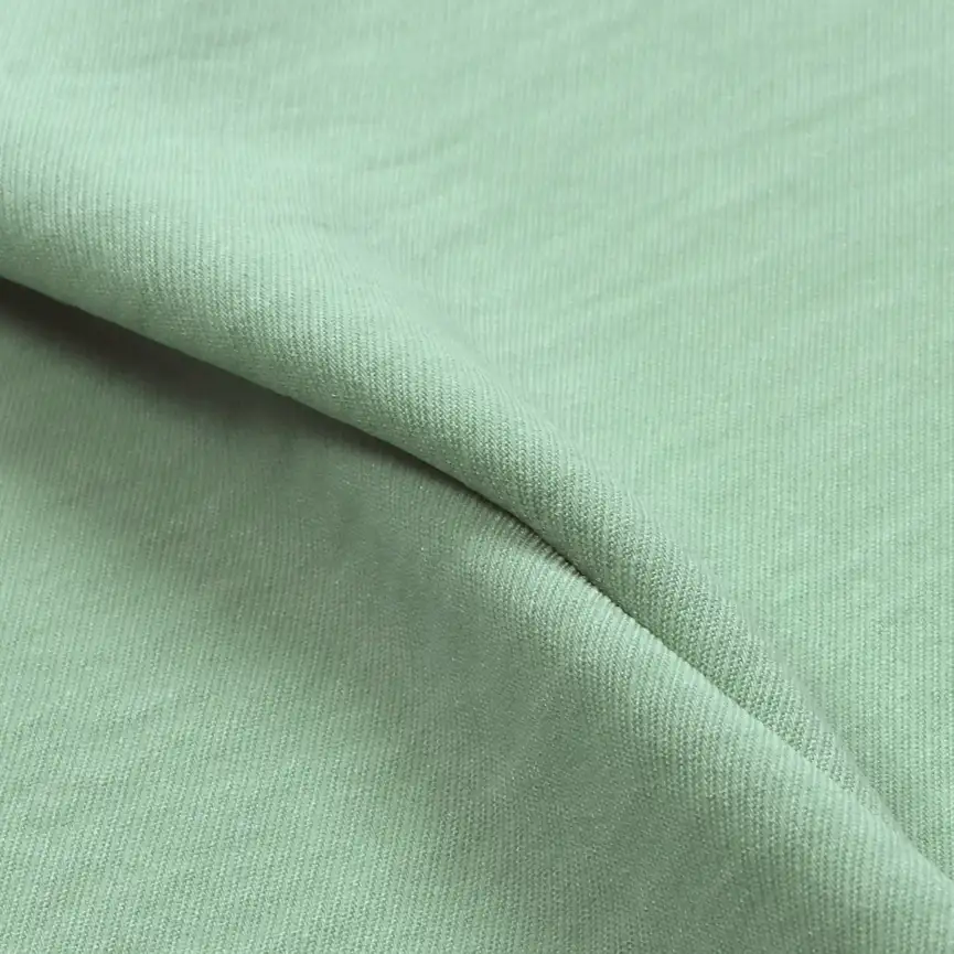 China Fabric for Shirt,Pants,Skirt,Shawl Frill Collar Short Sleeve Dress,Tank Midi Dress,Flare Midi Skirt Four-way Stretch (Bi-Stretch) Synthetic Woven Fabric Polyester light green color buy from China wholesaler bulk order at wholesale price free worldwide shipping Alibaba