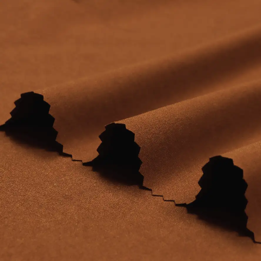 China Fabric for Shirt,Pants,Skirt,Gathered Strappy Mini Dress Four-way Stretch (Bi-Stretch) Synthetic Woven Fabric Polyester brown color buy from China wholesaler bulk order at wholesale price free worldwide shipping Alibaba