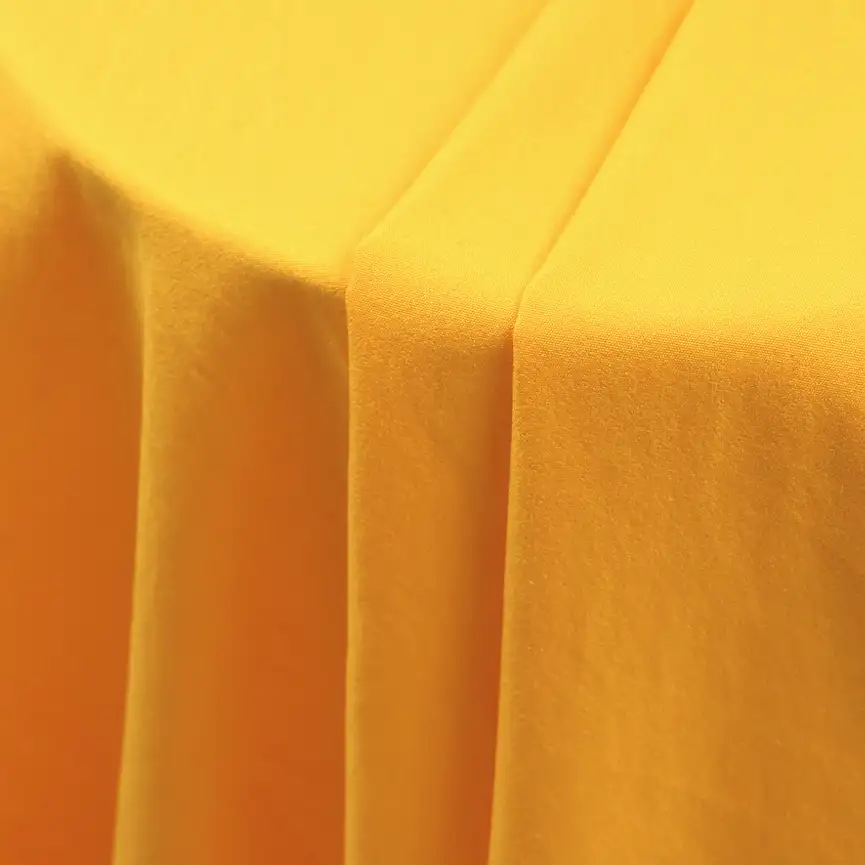 China Fabric for Shirt,Pants,Skirt T400 Polyester Yarn Fabric Synthetic Woven Fabric Polyester Yellow color buy from China wholesaler bulk order at wholesale price free worldwide shipping Alibaba
