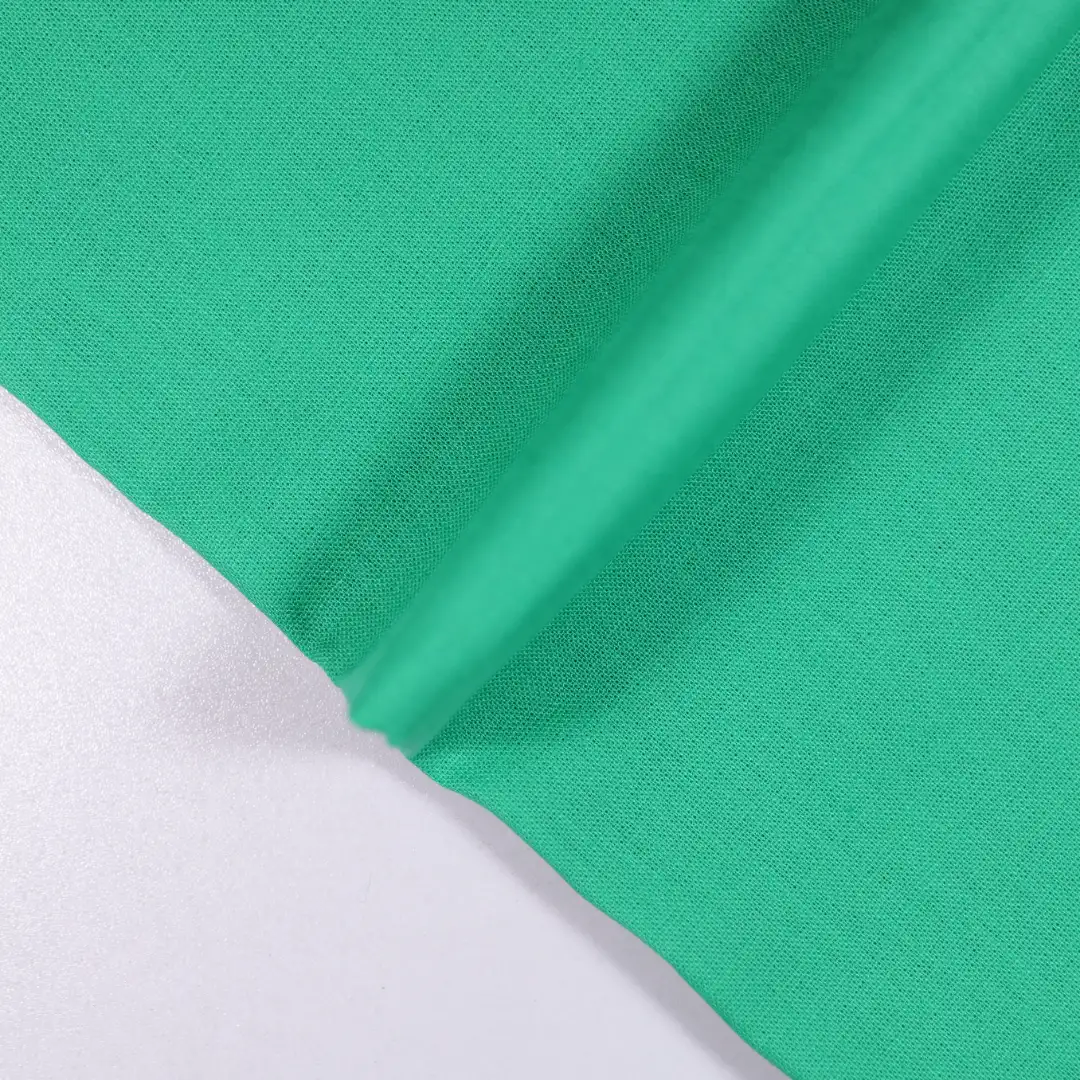China Fabric for Shirt,T-Shirt,Crop Top Linen/Cotton Plain Natural Woven Fabric Cotton Flax Green color buy from China wholesaler bulk order at wholesale price free worldwide shipping Alibaba