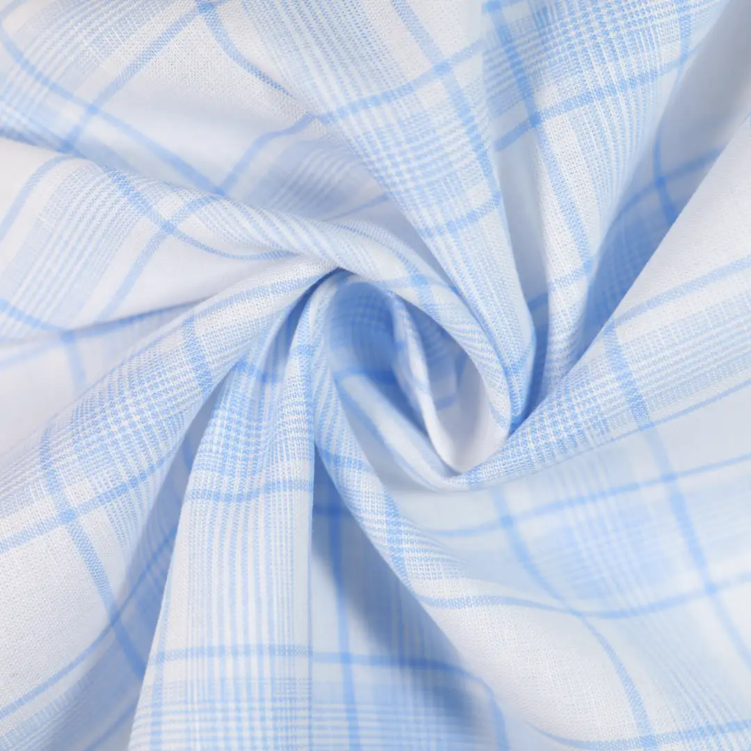 China Fabric for Shirt,T-Shirt,Crop Top Linen/Cotton Plain Natural Woven Fabric Flax Cotton blue color buy from China wholesaler bulk order at wholesale price free worldwide shipping Alibaba