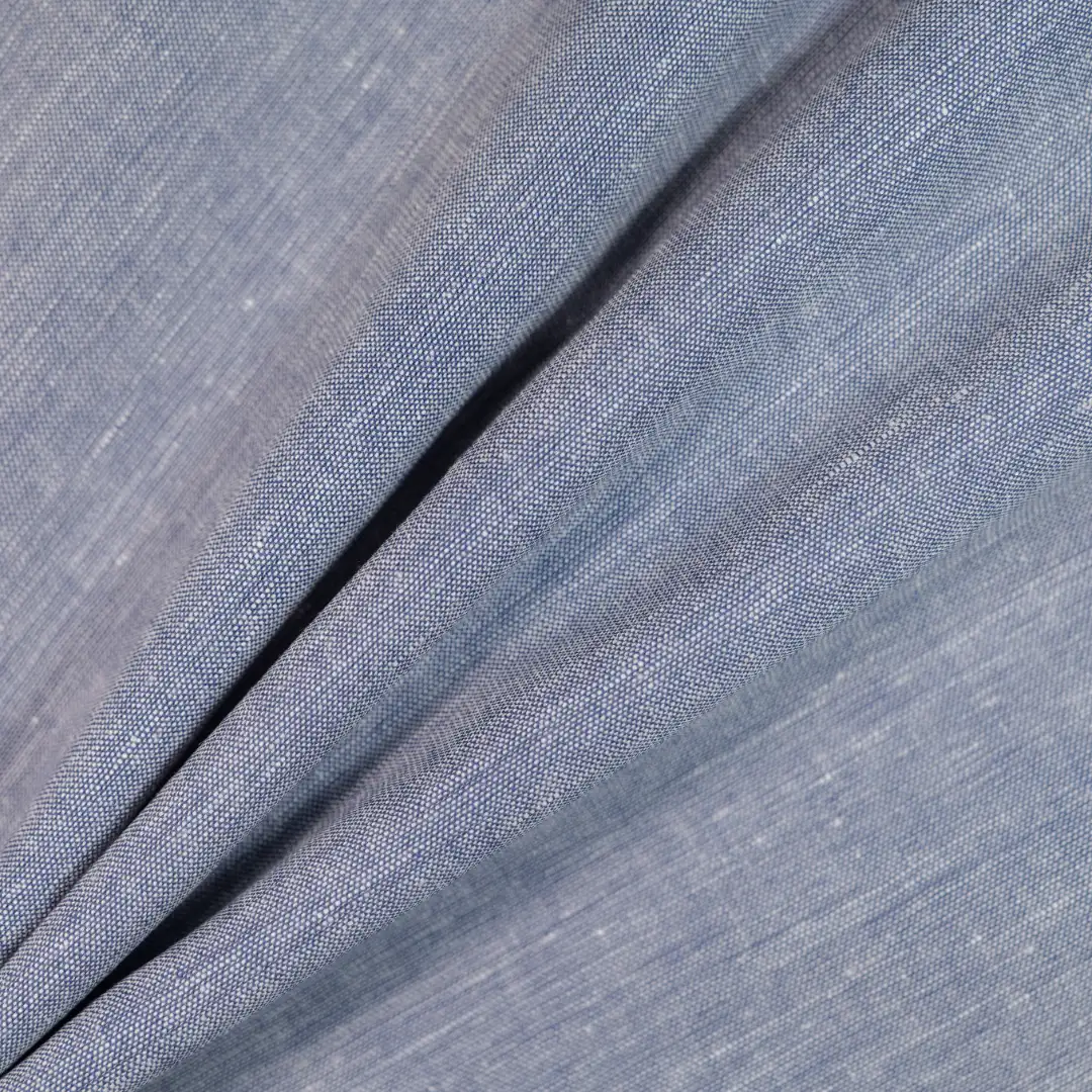 China Fabric for Shirt,Skirt Linen/Cotton Plain Natural Woven Fabric Cotton Flax blue color buy from China wholesaler bulk order at wholesale price free worldwide shipping Alibaba