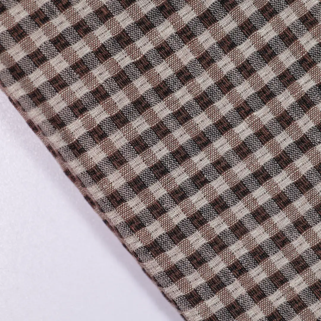 China Fabric for Shirt,Pants,Crop Top,Skirt Linen/Cotton Plain Natural Woven Fabric Flax Cotton brown color buy from China wholesaler bulk order at wholesale price free worldwide shipping Alibaba