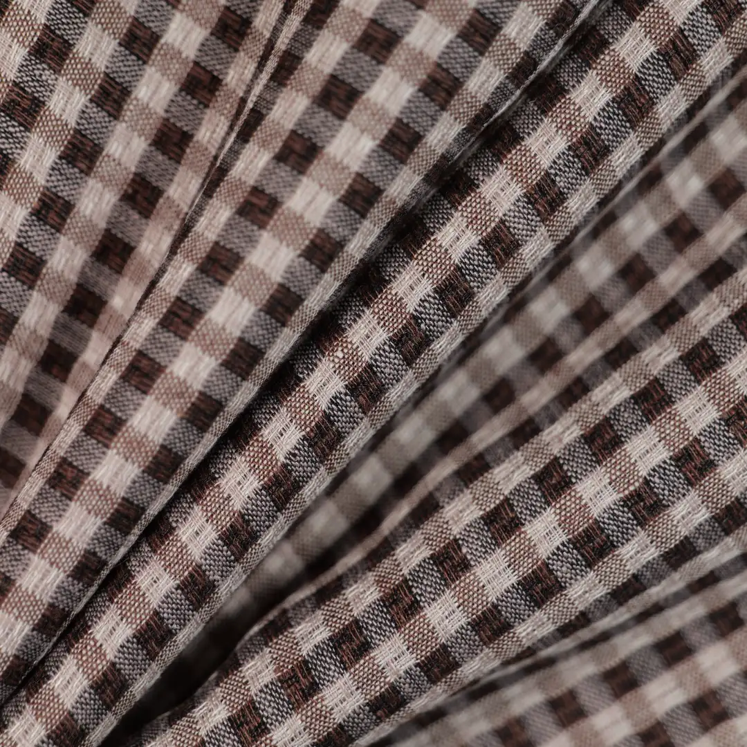 China Fabric for Shirt,Pants,Crop Top,Skirt Linen/Cotton Plain Natural Woven Fabric Flax Cotton brown color buy from China wholesaler bulk order at wholesale price free worldwide shipping Alibaba