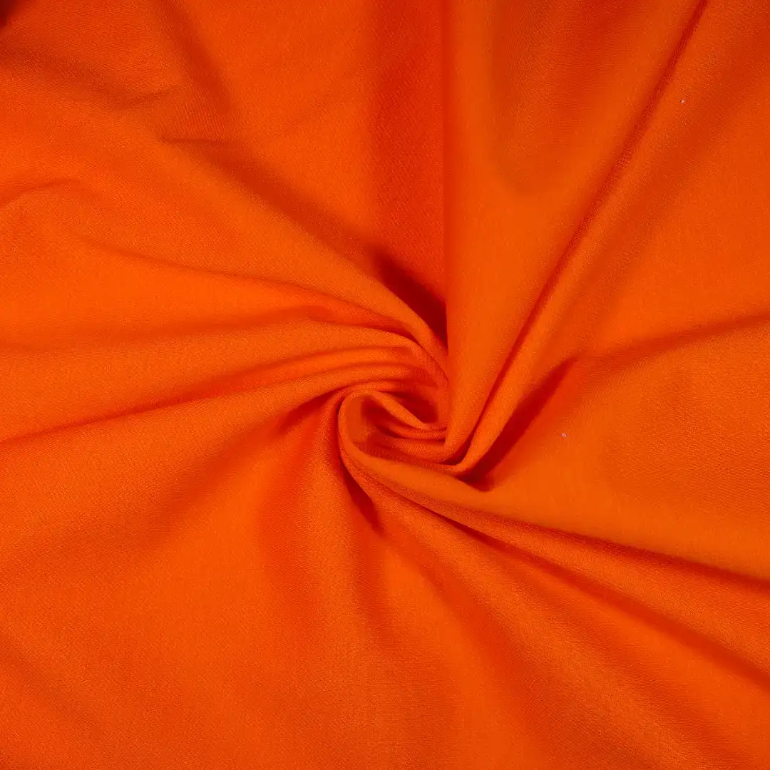 China Fabric for Jackets,Blazer,Jogger,Hoodie Scuba Knit Fabric Cotton Flax Tencel Spandex Nylon orange color buy from China wholesaler bulk order at wholesale price free worldwide shipping Alibaba