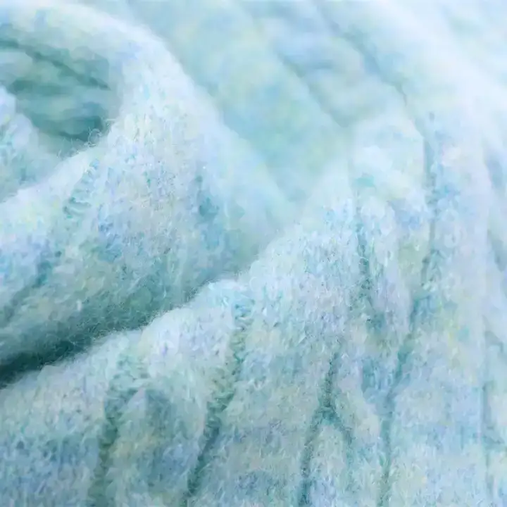 China Yarn for Ladies Vest (Sweater) Core Spun Yarn Regular Yarn Recycled Polyester Polyester Wool PBT Blue Mel color buy from China wholesaler bulk order at wholesale price free worldwide shipping Alibaba