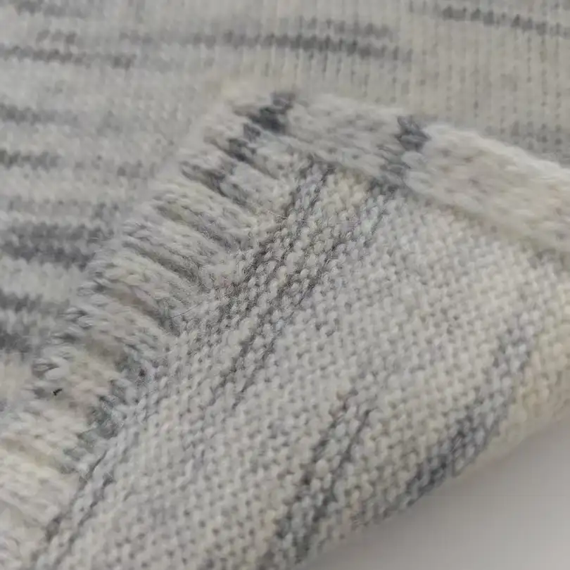 China Yarn for Open Cardigan (Sweater),Full-Zipper Cardigan (Sweater),Half-Zipper Cardigan (Sweater),Shirt Long Sleeve Button (Sweater) Air Spun Yarn Fancy Yarn Recycled Polyester RWS Wool Alpaca Gray，white color buy from China wholesaler bulk order at wholesale price free worldwide shipping Alibaba