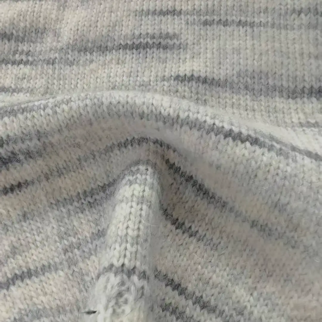 China Yarn for Open Cardigan (Sweater),Full-Zipper Cardigan (Sweater),Half-Zipper Cardigan (Sweater),Shirt Long Sleeve Button (Sweater) Air Spun Yarn Fancy Yarn Recycled Polyester RWS Wool Alpaca Gray，white color buy from China wholesaler bulk order at wholesale price free worldwide shipping Alibaba