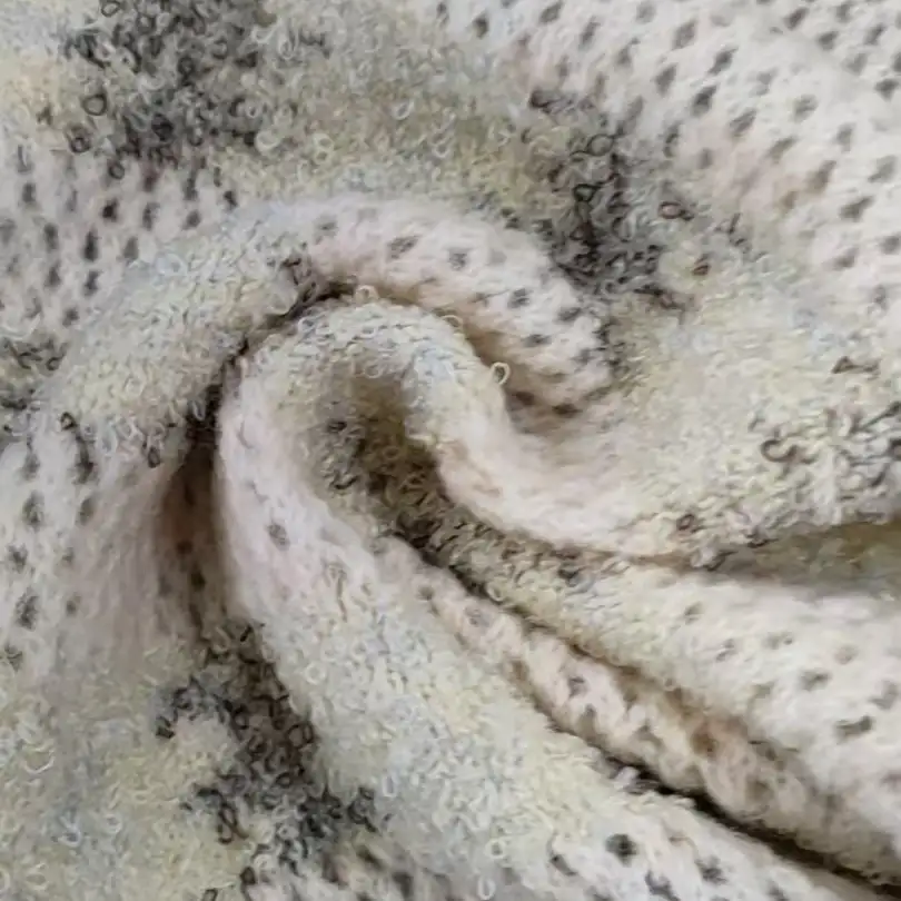 China Yarn for Round Neck Pullover (Sweater),Hoodie  (Sweater),Kids Rounded Cardigan (Sweater),Boys Collar Cardigan (Sweater),Boys Hoodie (Sweater) Boucle Yarn Fancy Yarn Acrylic Polyester Spandex Creamy yellow color buy from China wholesaler bulk order at wholesale price free worldwide shipping Alibaba