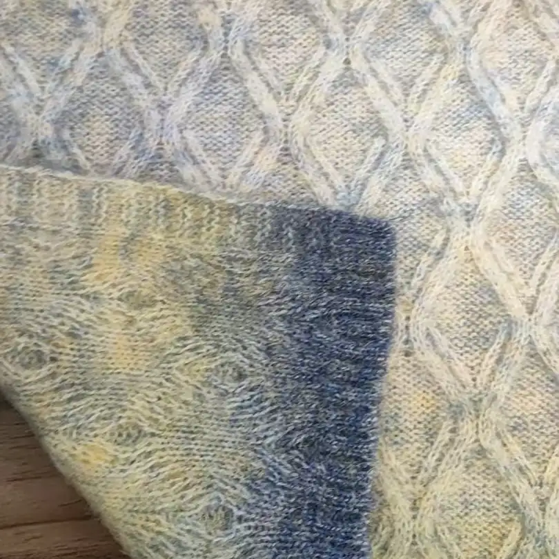 China Yarn for Ladies Vest (Sweater),Roll Neck Jumper (Sweater),Polo Cropped Vest (Sweater) POLO,Womens Short Hoodie Mossy Yarn Fancy Yarn Wool Acrylic Polyester Spandex Blue-yellow group color buy from China wholesaler bulk order at wholesale price free worldwide shipping Alibaba