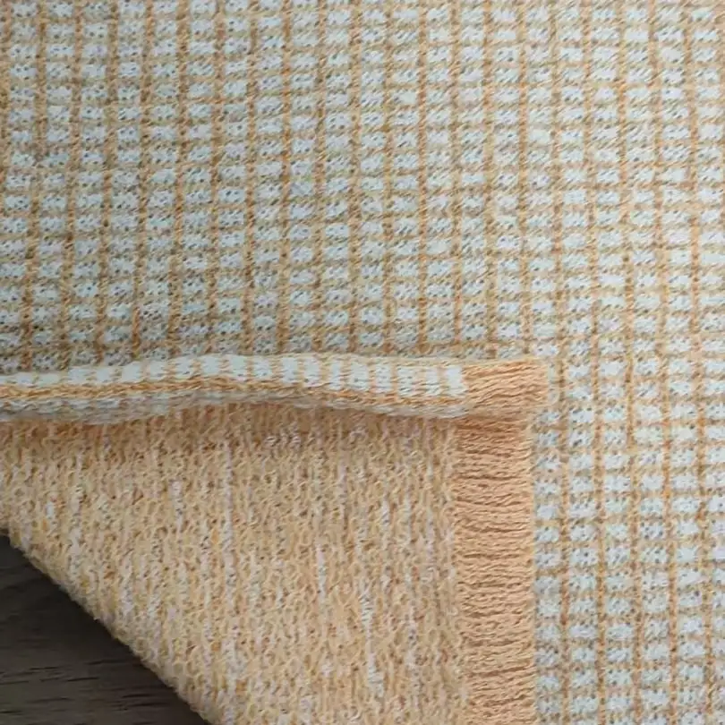 China Yarn for Roll Neck Jumper (Sweater),Boys Collar Cardigan (Sweater),Girls Stand Collar Bomber Jacket,Womens Short Hoodie Mossy Yarn Fancy Yarn Recycled Polyester Nylon Orange color buy from China wholesaler bulk order at wholesale price free worldwide shipping Alibaba