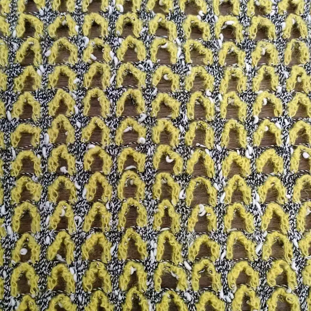 China Yarn for Open Cardigan (Sweater),Roll Neck Jumper (Sweater),Single Button Cardigan (Sweater Knot Yarn Fancy Yarn Polyester Black and White color buy from China wholesaler bulk order at wholesale price free worldwide shipping Alibaba