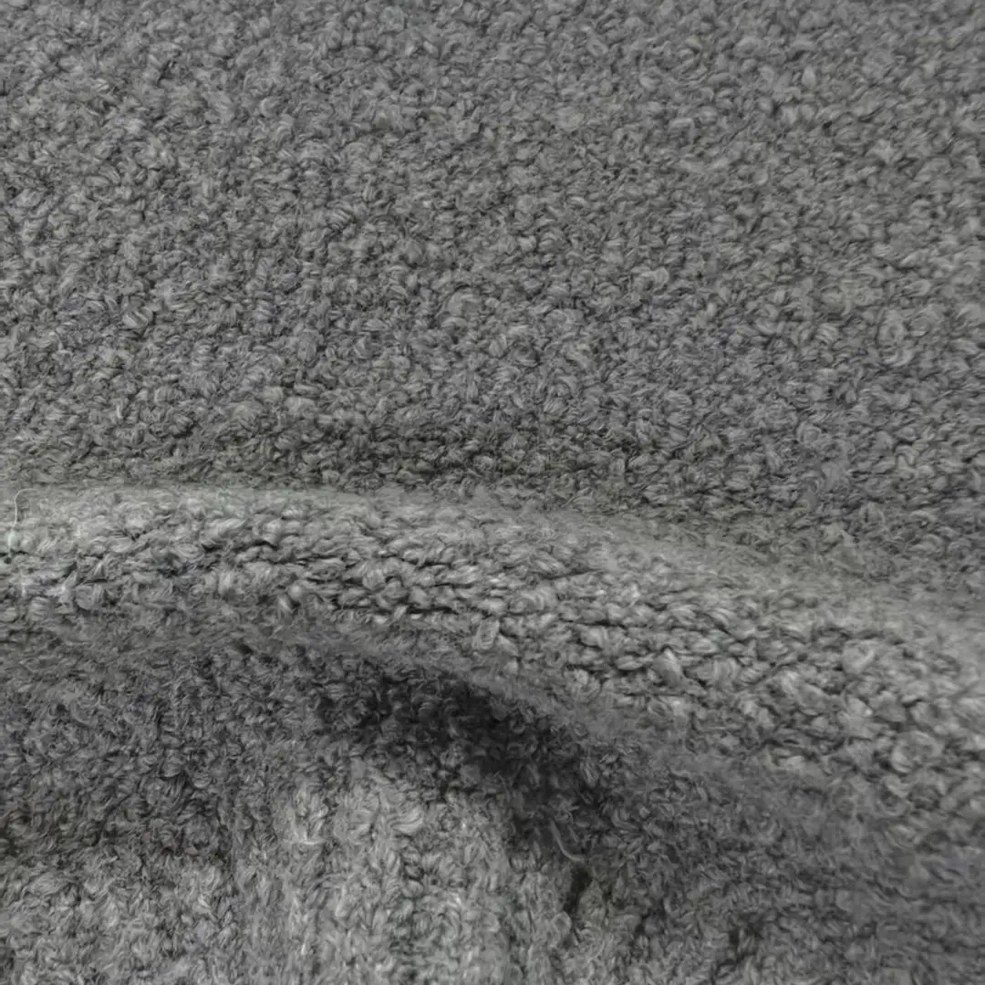 China Yarn for Full-Zipper Cardigan (Sweater),Half-Zipper Cardigan (Sweater),Shirt Half Sleeve Button (Sweater),Shirt Half Sleeve Zipper (Sweater) Boucle Yarn Fancy Yarn Cotton Polyester Spandex Gray color buy from China wholesaler bulk order at wholesale price free worldwide shipping Alibaba