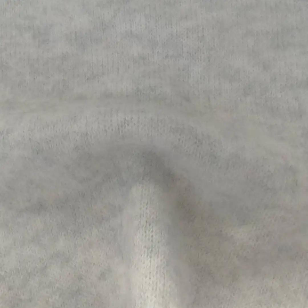 China Yarn for Open Cardigan (Sweater),Full-Zipper Cardigan (Sweater),Half-Zipper Cardigan (Sweater) Mossy Yarn Fancy Yarn RWS Wool Recycled Polyester Acrylic Spandex Gray color buy from China wholesaler bulk order at wholesale price free worldwide shipping Alibaba