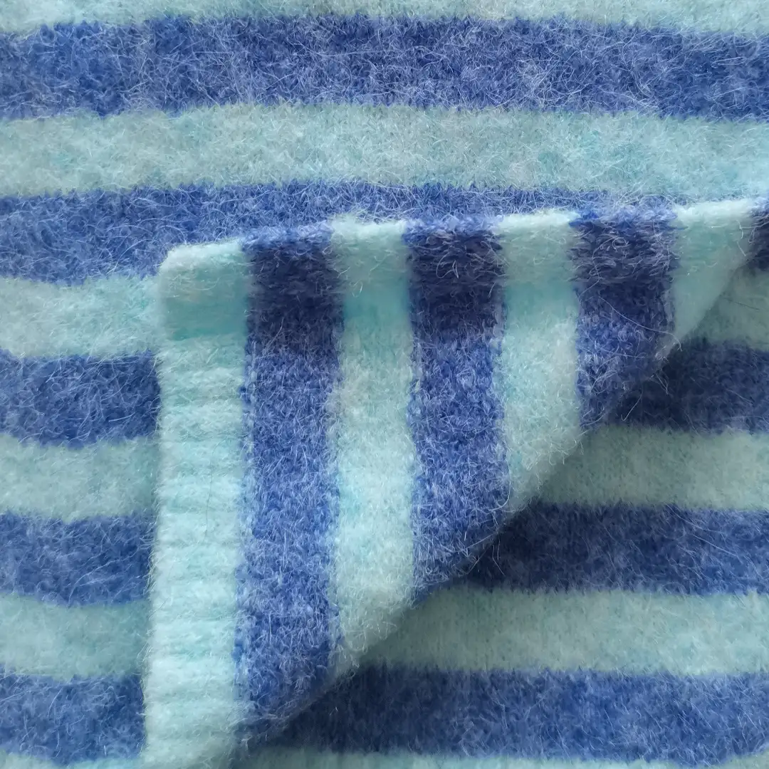 China Yarn for Ladies Vest (Sweater),Men’s Vest (Sweater),Open Cardigan (Sweater),Full-Zipper Cardigan (Sweater),Half-Zipper Cardigan (Sweater) Mossy Yarn Fancy Yarn Recycled Polyester Polyester Elastane Wool Blue color buy from China wholesaler bulk order at wholesale price free worldwide shipping Alibaba