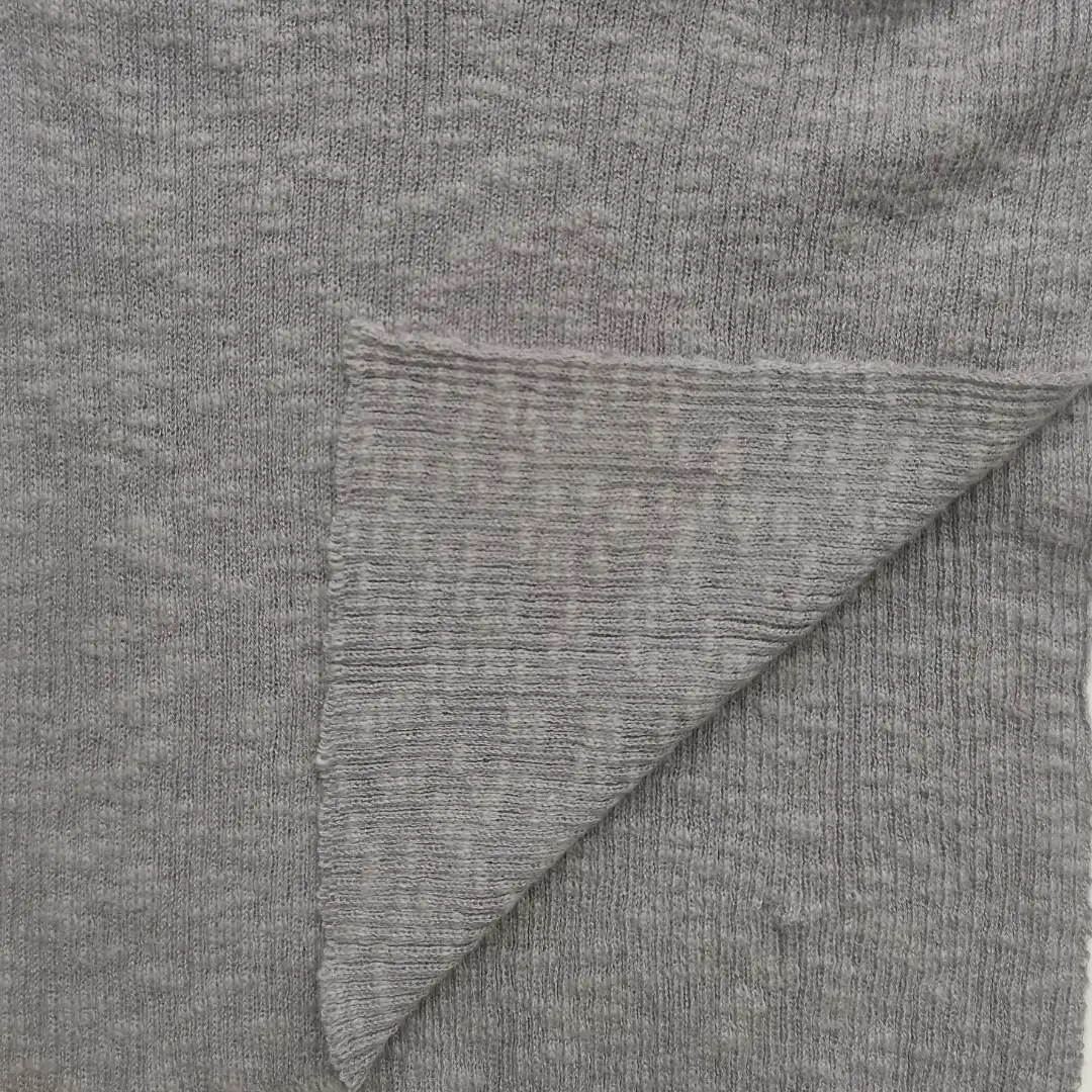 China Yarn for Ladies Vest (Sweater),Open Cardigan (Sweater),Half-Zipper Cardigan (Sweater),Round Neck Pullover (Sweater),Kids Bow Tie-Front Vest (Sweater),Kids Ruffled Edge Jumper (Sweater) Slub Yarn Fancy Yarn Cotton Rayon Grey Mel color buy from China wholesaler bulk order at wholesale price free worldwide shipping Alibaba