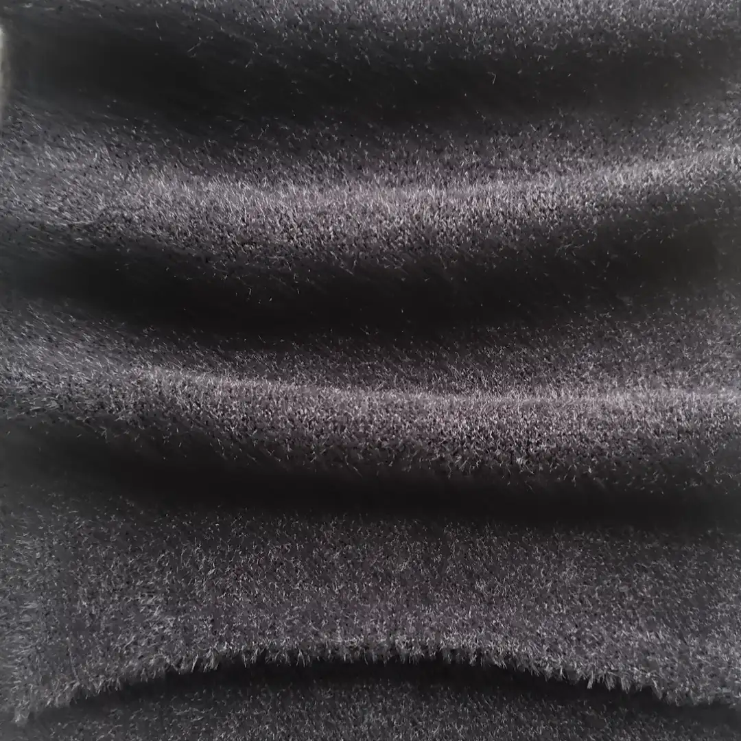 China Yarn for Open Cardigan (Sweater),Knitted Jacket (Sweater),Round Neck Pullover (Sweater),Roll Neck Jumper (Sweater),Kids Rounded Cardigan (Sweater),Buttonless Cardigan (Sweater) Feather Yarn Fancy Yarn Polyester Black color buy from China wholesaler bulk order at wholesale price free worldwide shipping Alibaba