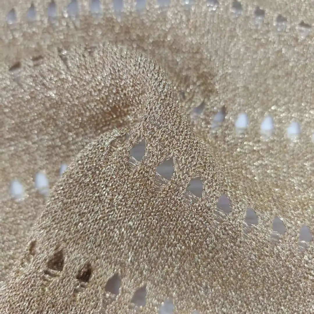 China Yarn for Full-Zipper Cardigan (Sweater),Half-Zipper Cardigan (Sweater),Shirt Long Sleeve Button (Sweater) Tubular Tape Yarn Fancy Yarn Metallic fiber Nylon golden color buy from China wholesaler bulk order at wholesale price free worldwide shipping Alibaba