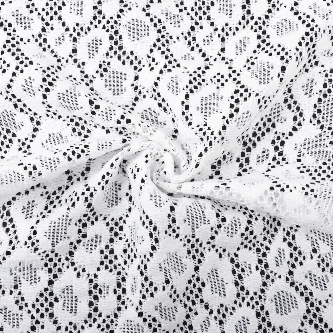 China Fabric for Shirt,Tank Top,Blouse,Skirt,Shorts Lace Knit Fabric Polyester Spandex white color buy from China wholesaler bulk order at wholesale price free worldwide shipping Alibaba
