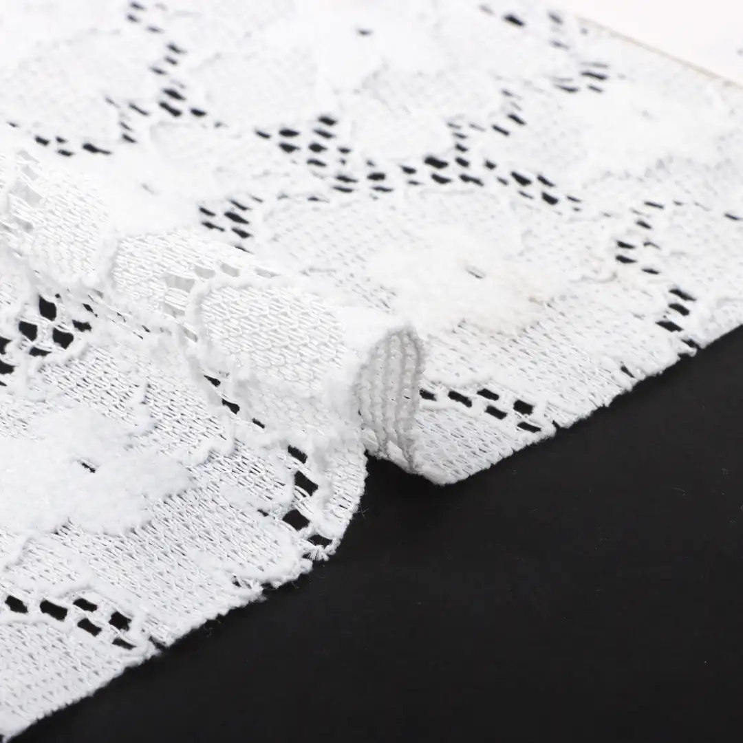 China Fabric for Shirt,Tank Top,Blouse,Skirt,Shorts Lace Knit Fabric Polyester Spandex white color buy from China wholesaler bulk order at wholesale price free worldwide shipping Alibaba