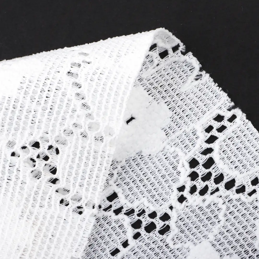 China Fabric for Shirt,Tank Top,Blouse,Skirt,Shorts Lace Knit Fabric Polyester Spandex white color buy from China wholesaler bulk order at wholesale price free worldwide shipping Alibaba