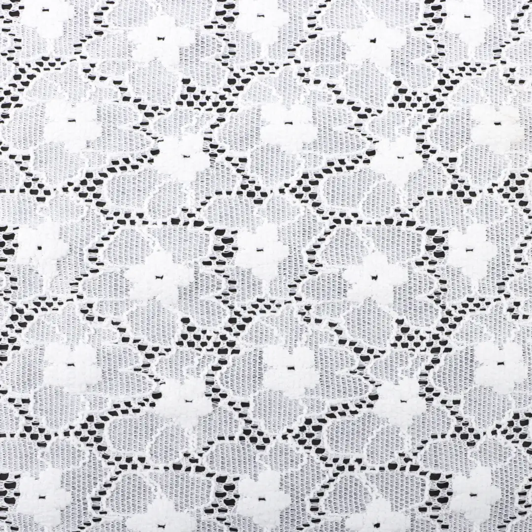 China Fabric for Shirt,Tank Top,Blouse,Skirt,Shorts Lace Knit Fabric Polyester Spandex white color buy from China wholesaler bulk order at wholesale price free worldwide shipping Alibaba