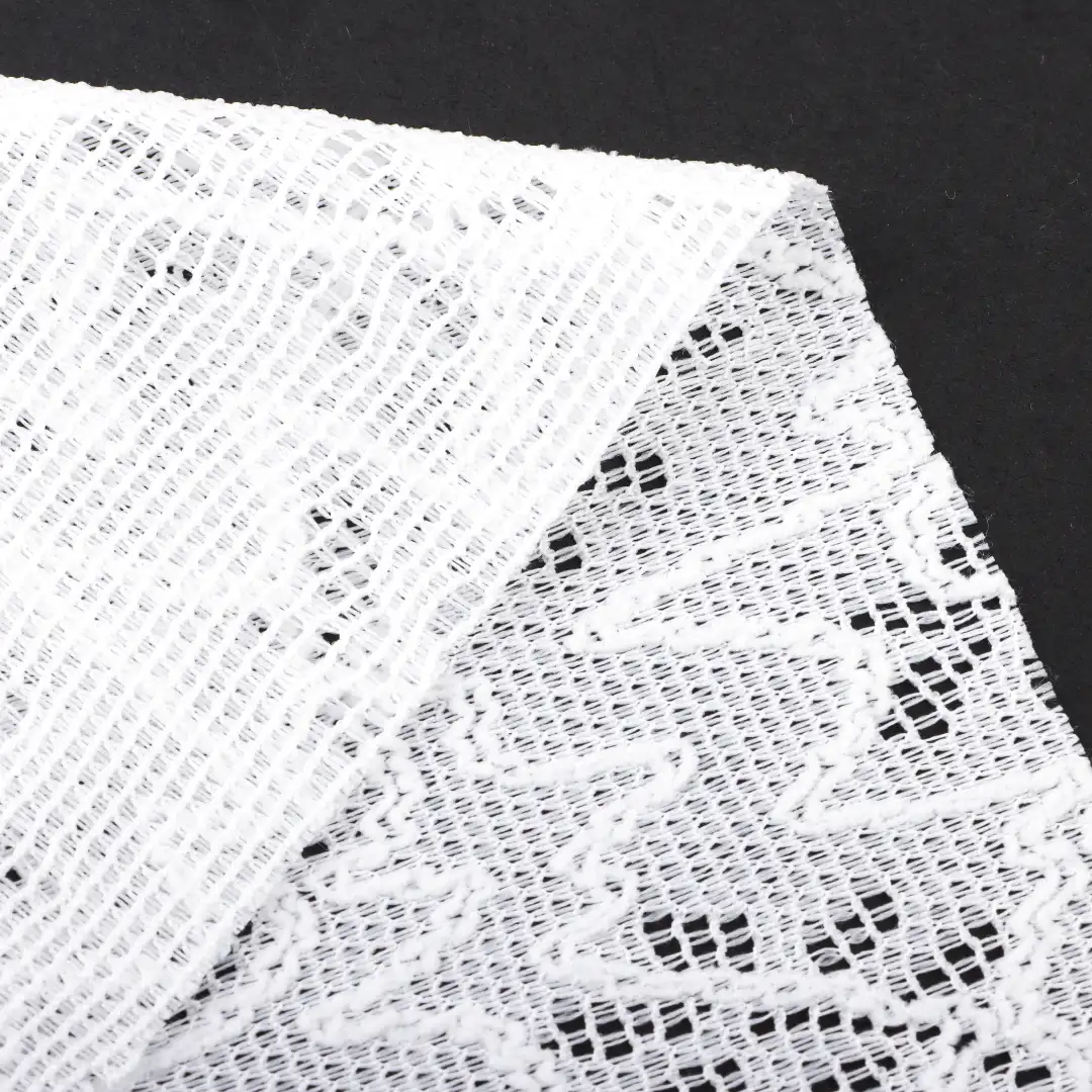 China Fabric for Shirt,Tank Top,Blouse,Skirt,Shorts Lace Knit Fabric Polyester Spandex white color buy from China wholesaler bulk order at wholesale price free worldwide shipping Alibaba