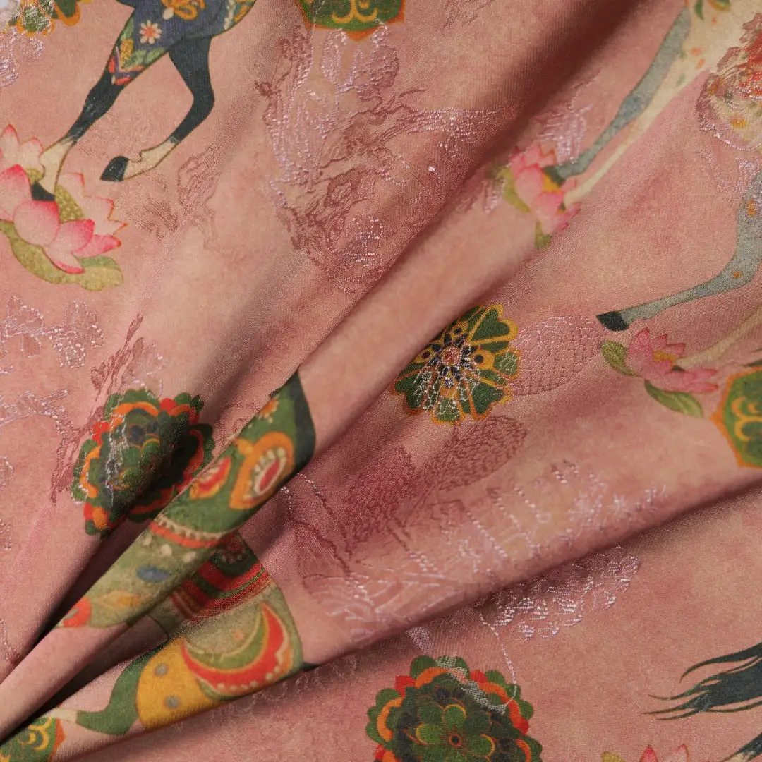 China Fabric for Shirt,Womens Paneled Tank Dress,Girls Back Slit Skirt,Womens Adjustable Half-Zip Maxi Pinafore Dress,Womens Asymmetrical Ruffled Skirt Jacquard Woven Blended Fabric Viscose Polyester green color buy from China wholesaler bulk order at wholesale price free worldwide shipping Alibaba