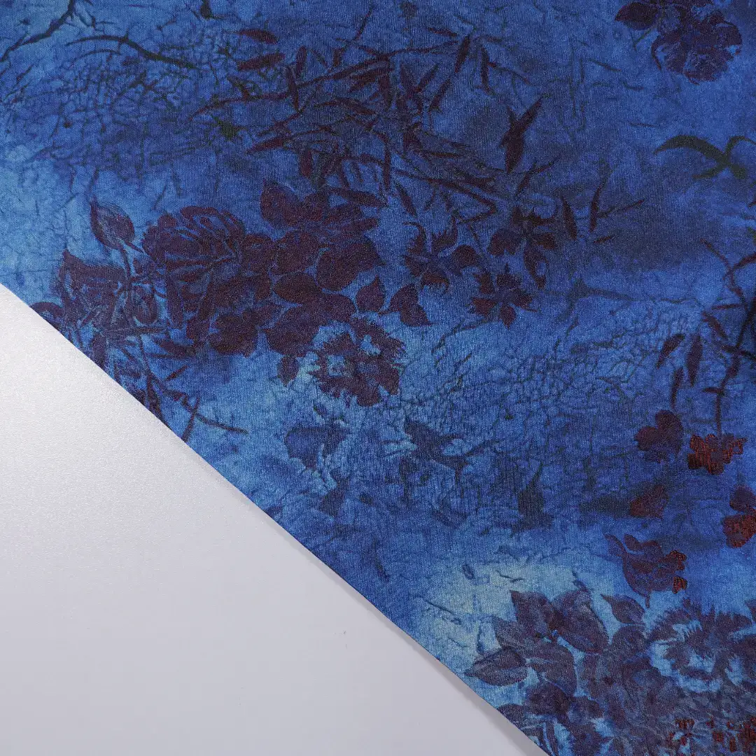 China Fabric for Shirt,Skirt Jacquard Woven Blended Fabric Viscose Polyester blue color buy from China wholesaler bulk order at wholesale price free worldwide shipping Alibaba