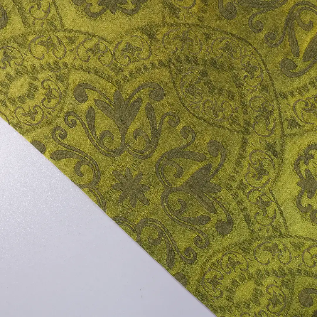 China Fabric for Shirt,Skirt Cotton/Rayon Jacquard Woven Blended Fabric Rayon Modal Wool green color buy from China wholesaler bulk order at wholesale price free worldwide shipping Alibaba