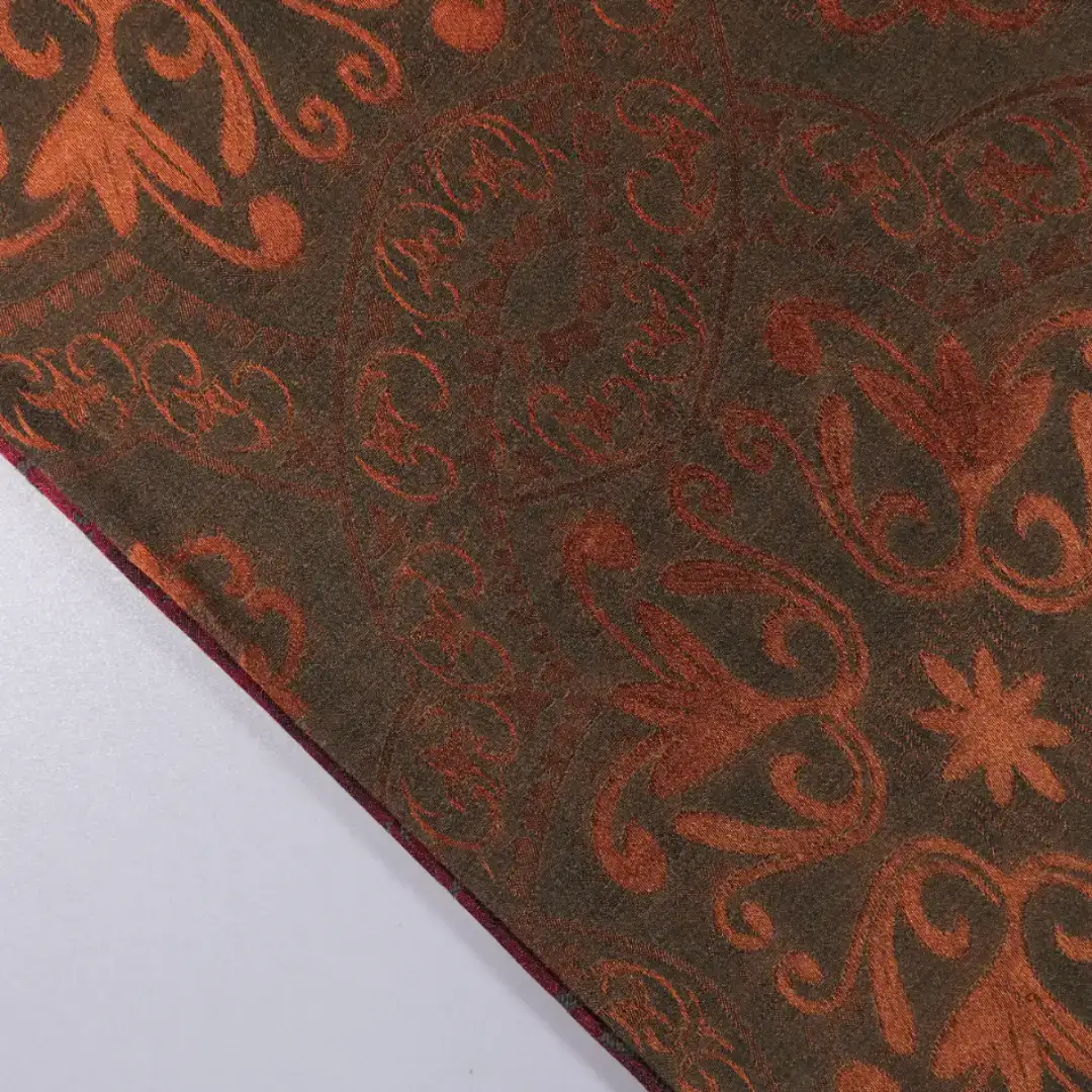 China Fabric for Shirt,Skirt Jacquard Woven Blended Fabric Rayon Modal Wool dark red color buy from China wholesaler bulk order at wholesale price free worldwide shipping Alibaba