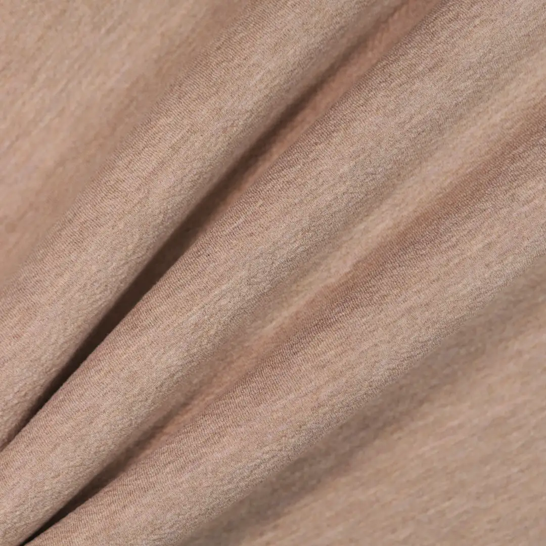 China Fabric for Hoodie,Tracksuits,Long Sleeve Base Layer Top Fleece Knit Fabric Rayon Polyester Spandex brown color buy from China wholesaler bulk order at wholesale price free worldwide shipping Alibaba