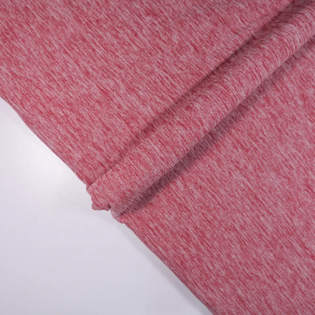 China Fabric for Hoodie,Drawstring Wide Leg Trousers Interlock Knit Fabric Polyester Spandex red color buy from China wholesaler bulk order at wholesale price free worldwide shipping Alibaba