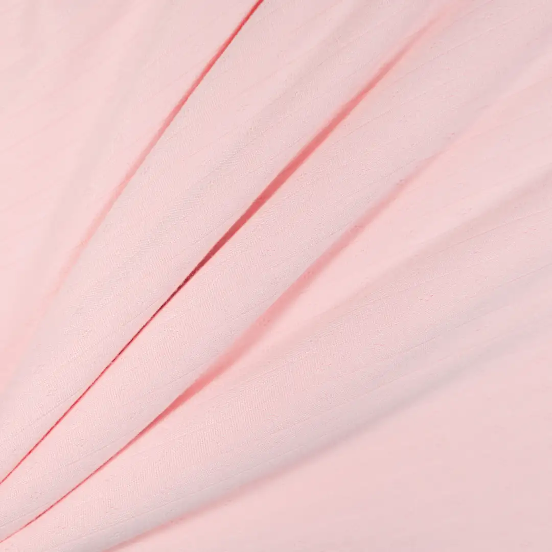 China Fabric for Loungewear,Womens Rolled Cuff T-shirt,Womens Bell-Sleeve Top Single Jersey Knit Fabric Polyester Spandex pink color buy from China wholesaler bulk order at wholesale price free worldwide shipping Alibaba