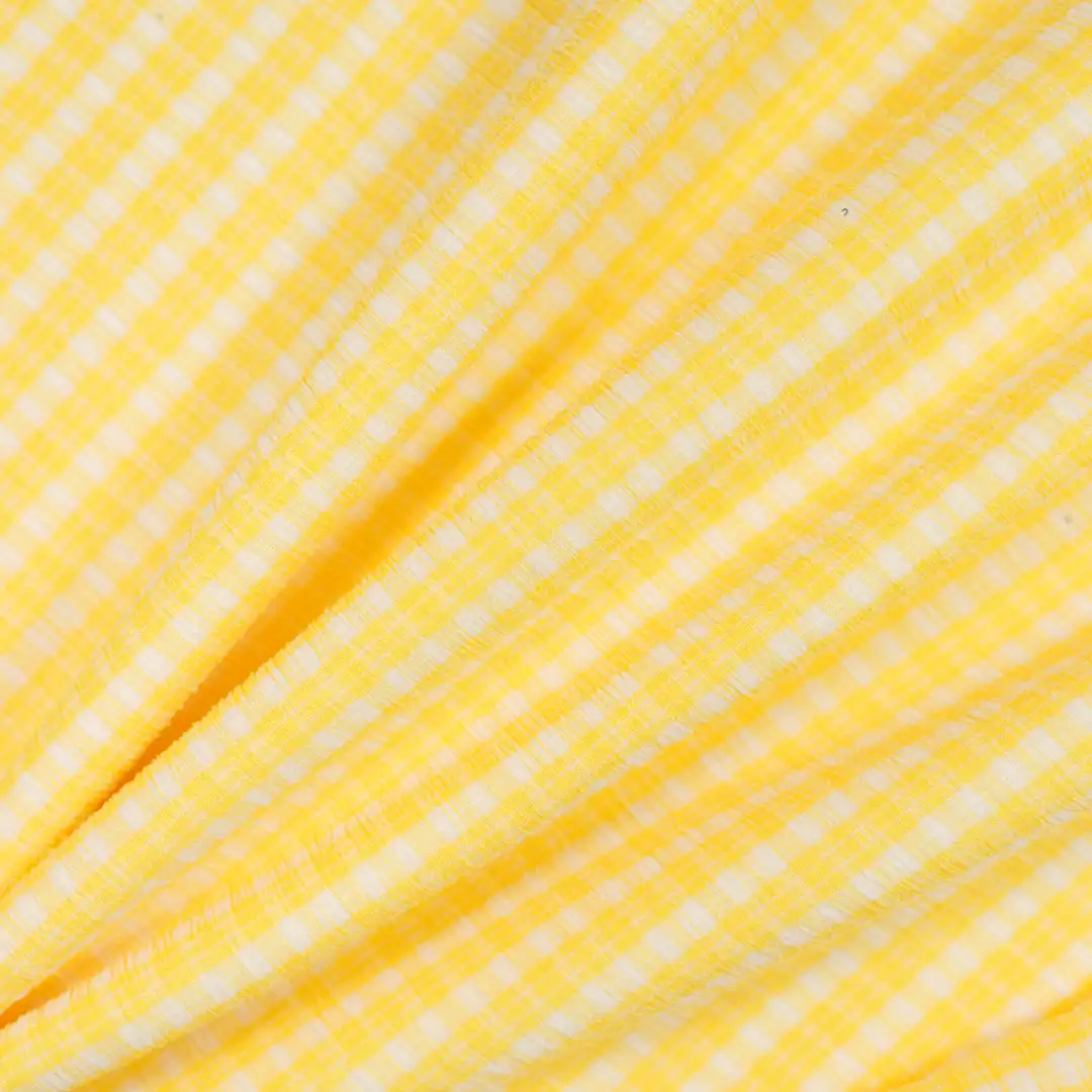 China Fabric for Shirt,Crop Top,Skirt,Girls Edge Trim Tank Dress Yarn-dyed fabric Knit Fabric Polyester Spandex yellow color buy from China wholesaler bulk order at wholesale price free worldwide shipping Alibaba