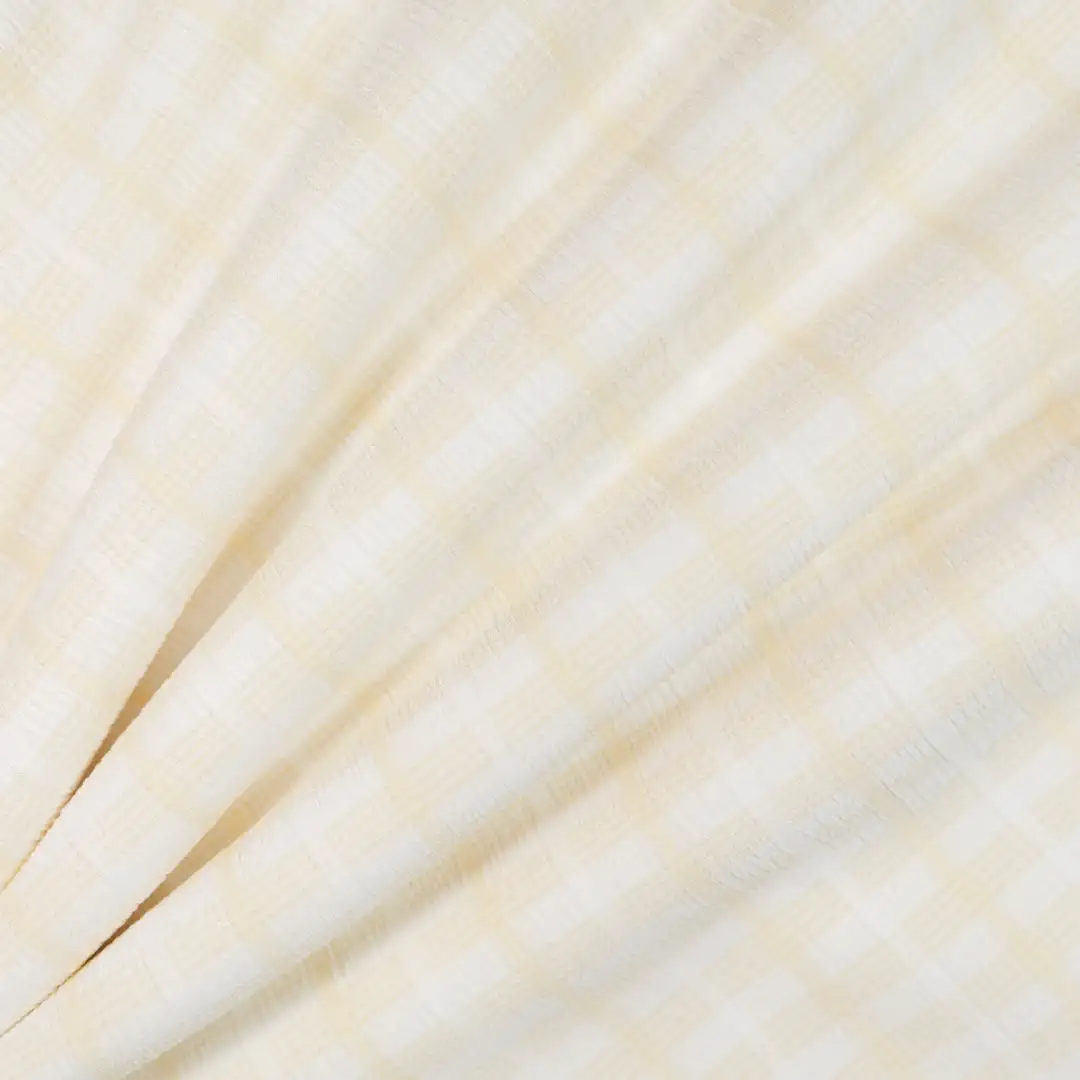 China Fabric for Shirt,Skirt,Sleeveless Waist Shirt,Casual Long Sleeve Crop Shirt,Cropped V-Neck Shirt,Backless Beach Dress Crepe Knit Fabric Polyester Spandex light yellow color buy from China wholesaler bulk order at wholesale price free worldwide shipping Alibaba