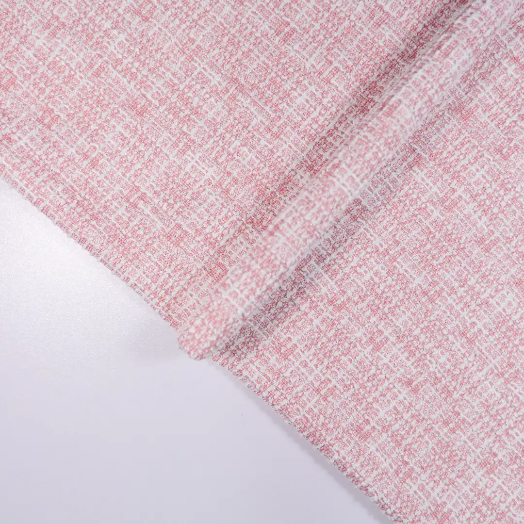 China Fabric for Skirt,Girls Beach Cami Mini Dress Jacquard Knit Fabric Polyester Spandex Lurex pink color buy from China wholesaler bulk order at wholesale price free worldwide shipping Alibaba