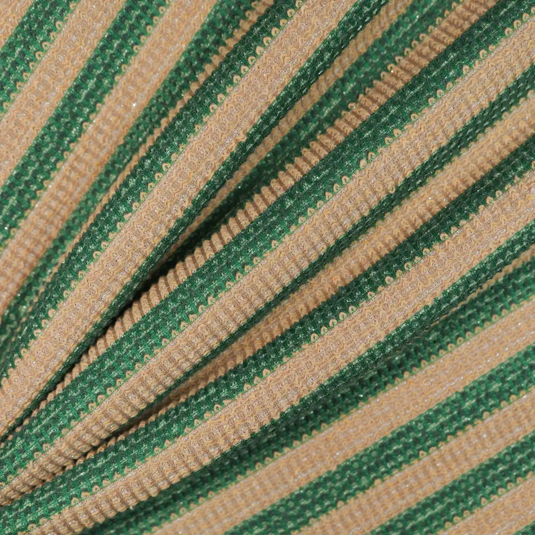 China Fabric for Skirt,Ruffled Mini Skirt,Tiered Ruched Midi Skirt,Kids Lace Trim Dress Yarn-dyed fabric Knit Fabric Polyester Lurex Spandex stripe color buy from China wholesaler bulk order at wholesale price free worldwide shipping Alibaba