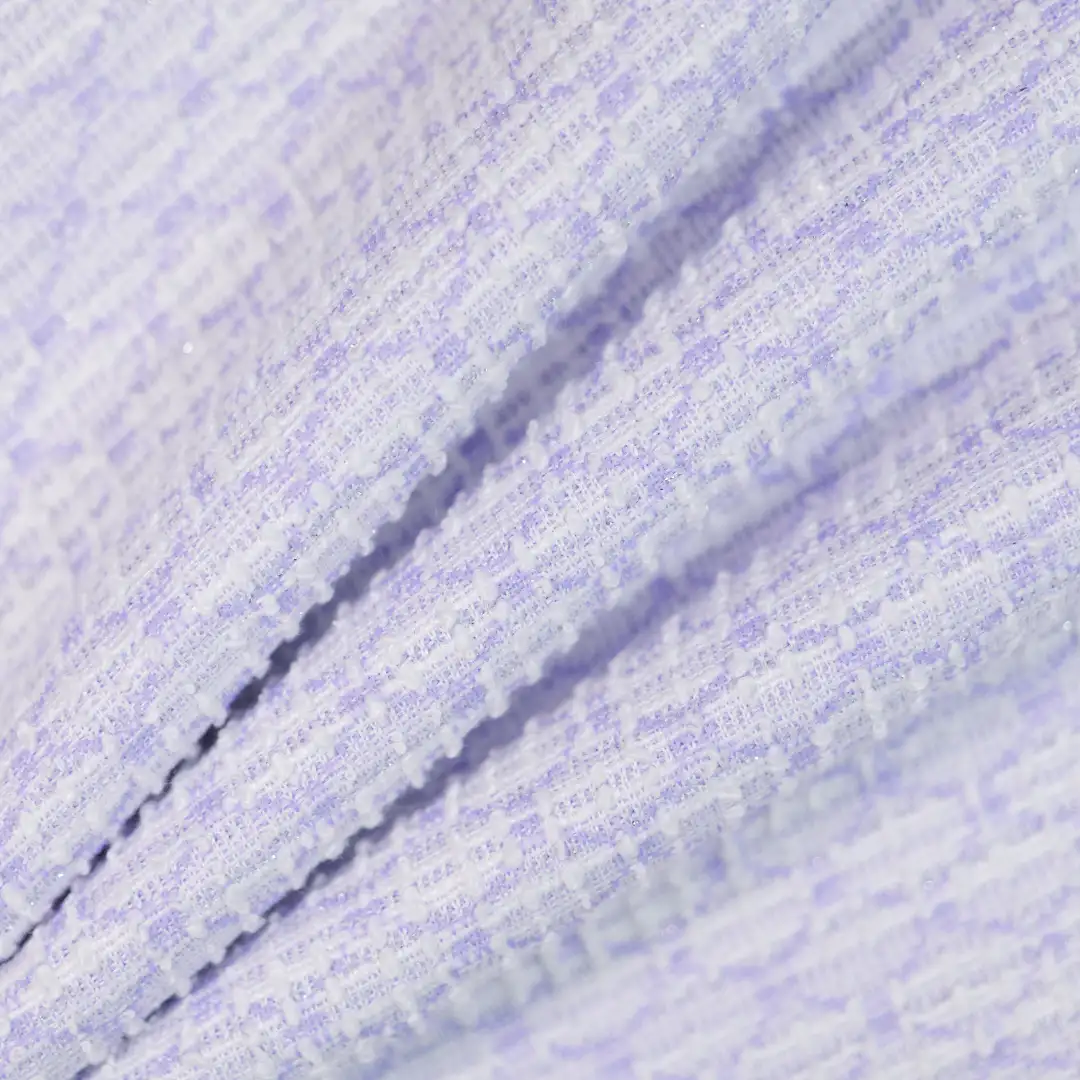 China Fabric for Skirt,Shorts,Womens Halterneck Cake Dress,Womens High Waist Lantern Skirt,Womens Mid Rise Wide Leg Pants Yarn-dyed fabric Knit Fabric Polyester Elastane light  purple color buy from China wholesaler bulk order at wholesale price free worldwide shipping Alibaba