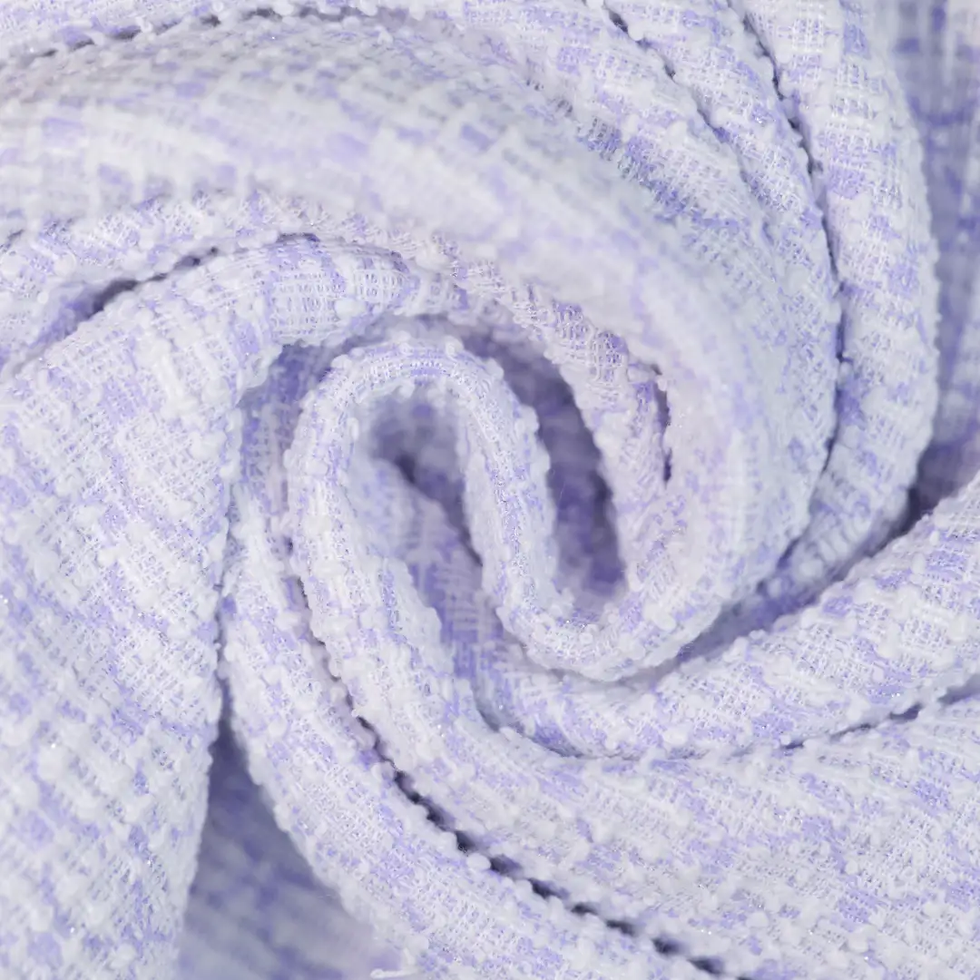 China Fabric for Skirt,Shorts,Womens Halterneck Cake Dress,Womens High Waist Lantern Skirt,Womens Mid Rise Wide Leg Pants Yarn-dyed fabric Knit Fabric Polyester Elastane light  purple color buy from China wholesaler bulk order at wholesale price free worldwide shipping Alibaba