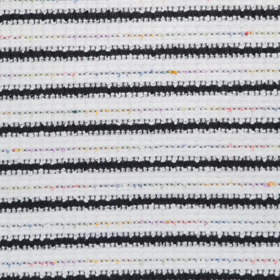 China Fabric for Skirt,Suit,Wide Leg Trousers Yarn-dyed fabric Knit Fabric Polyester Spandex Rayon Lurex Nylon stripe color buy from China wholesaler bulk order at wholesale price free worldwide shipping Alibaba