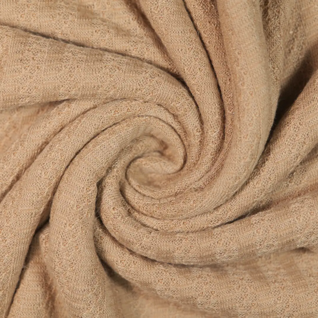 China Fabric for Skirt,Hoodie,Interlining Rib Knit Fabric Polyester Spandex khaki color buy from China wholesaler bulk order at wholesale price free worldwide shipping Alibaba